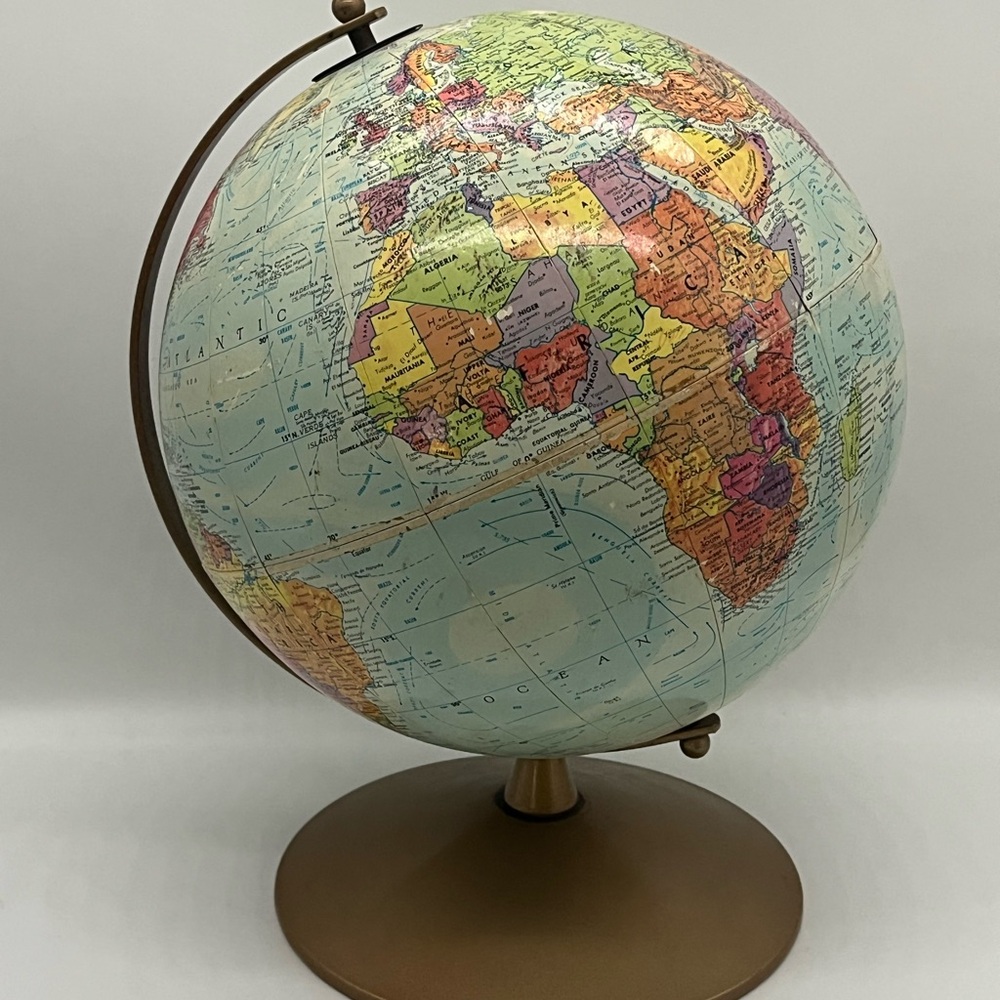 Replogle World Nation Series 10” Diameter Globe Metal Base Single Axis USSR